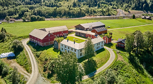 Oversiktsfoto av Skårvold Gård (MøreRoyal grå)